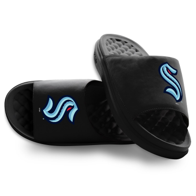 Unisex Seattle Kraken ISlide Black Primary Motive Slide Sandals