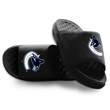 Unisex Vancouver Canucks ISlide Black Primary Motive Slide Sandals