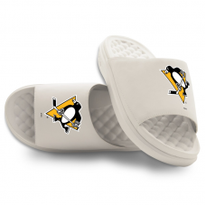 Unisex Pittsburgh Penguins ISlide Cream Primary Motive Slide Sandals