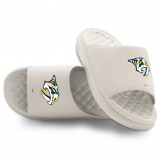 Unisex Nashville Predators ISlide Cream Primary Motive Slide Sandals