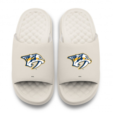 Unisex Nashville Predators ISlide Cream Primary Motive Slide Sandals
