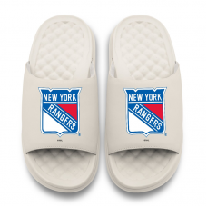 Unisex New York Rangers ISlide Cream Primary Motive Slide Sandals Unisex New York Rangers ISlide Cream Primary Motive Slide Sandals