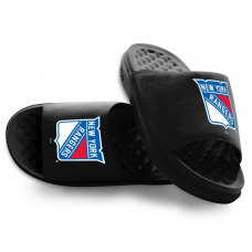 Unisex New York Rangers ISlide Black Primary Motive Slide Sandals Unisex New York Rangers ISlide Black Primary Motive Slide Sandals