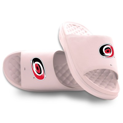 Unisex Carolina Hurricanes ISlide Pink Primary Motive Slide Sandals
