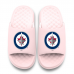 Unisex Winnipeg Jets ISlide Pink Primary Motive Slide Sandals