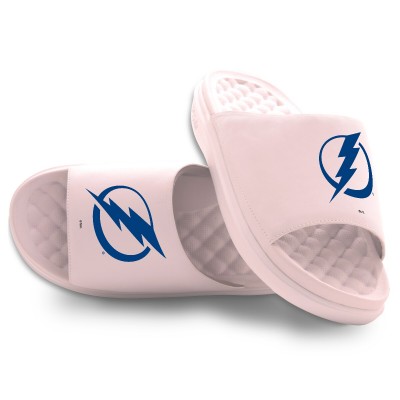 Unisex Tampa Bay Lightning ISlide Pink Primary Motive Slide Sandals