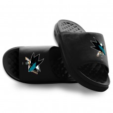 Unisex San Jose Sharks ISlide Black Primary Motive Slide Sandals Unisex San Jose Sharks ISlide Black Primary Motive Slide Sandals