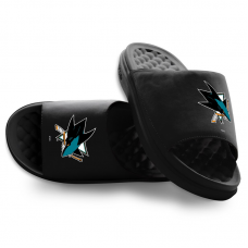 Unisex San Jose Sharks ISlide Black Primary Motive Slide Sandals