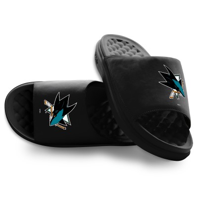 Unisex San Jose Sharks ISlide Black Primary Motive Slide Sandals