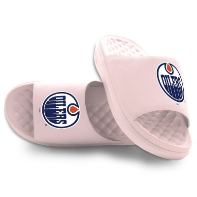 Шлепки Unisex Edmonton Oilers ISlide Pink Primary Motive