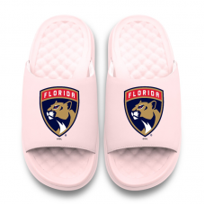 Unisex Florida Panthers ISlide Pink Primary Motive Slide Sandals