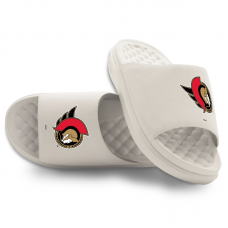 Unisex Ottawa Senators ISlide Cream Primary Motive Slide Sandals