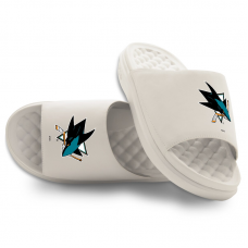 Unisex San Jose Sharks ISlide Cream Primary Motive Slide Sandals
