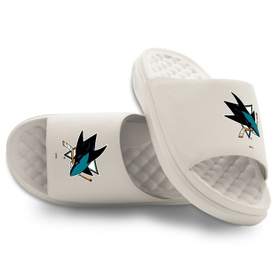 Unisex San Jose Sharks ISlide Cream Primary Motive Slide Sandals