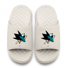 Unisex San Jose Sharks ISlide Cream Primary Motive Slide Sandals