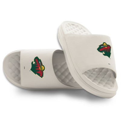 Unisex Minnesota Wild ISlide Cream Primary Motive Slide Sandals