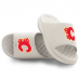 Unisex Calgary Flames ISlide Cream Primary Motive Slide Sandals
