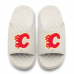 Unisex Calgary Flames ISlide Cream Primary Motive Slide Sandals