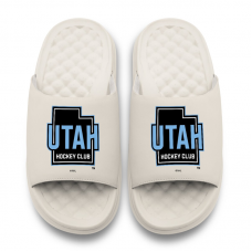 Unisex Utah Hockey Club ISlide Cream Primary Motive Slide Sandals