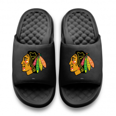 Unisex Chicago Blackhawks ISlide Black Primary Motive Slide Sandals