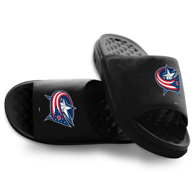 Unisex Columbus Blue Jackets ISlide Black Primary Motive Slide Sandals