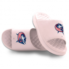 Unisex Columbus Blue Jackets ISlide Pink Primary Motive Slide Sandals