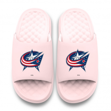 Unisex Columbus Blue Jackets ISlide Pink Primary Motive Slide Sandals