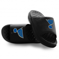 Unisex St. Louis Blues ISlide Black Primary Motive Slide Sandals