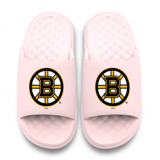 Unisex Boston Bruins ISlide Pink Primary Motive Slide Sandals Unisex Boston Bruins ISlide Pink Primary Motive Slide Sandals