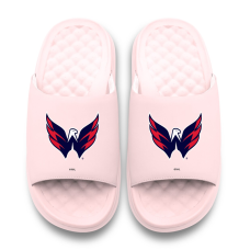 Unisex Washington Capitals ISlide Pink Primary Motive Slide Sandals