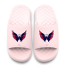 Unisex Washington Capitals ISlide Pink Primary Motive Slide Sandals
