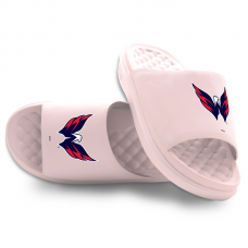 Unisex Washington Capitals ISlide Pink Primary Motive Slide Sandals