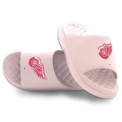 Unisex Detroit Red Wings ISlide Pink Primary Motive Slide Sandals