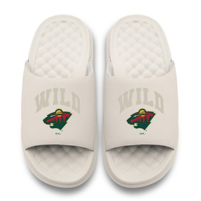 Unisex Minnesota Wild ISlide Cream Tonal Pop Motive Slide Sandals