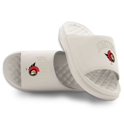 Unisex Ottawa Senators ISlide Cream Tonal Pop Motive Slide Sandals