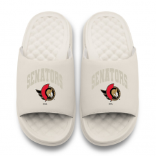Unisex Ottawa Senators ISlide Cream Tonal Pop Motive Slide Sandals