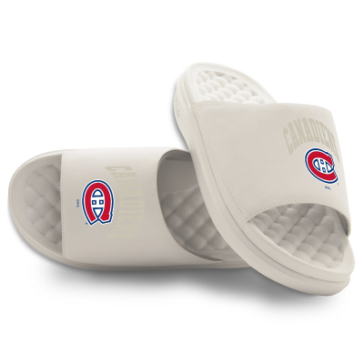 Unisex Montreal Canadiens ISlide Cream Tonal Pop Motive Slide Sandals