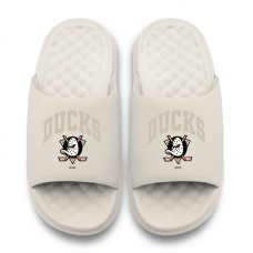 Unisex Anaheim Ducks ISlide Cream Tonal Pop Motive Slide Sandals