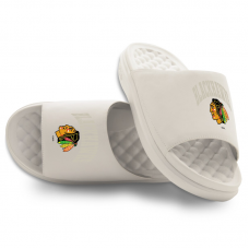 Unisex Chicago Blackhawks ISlide Cream Tonal Pop Motive Slide Sandals