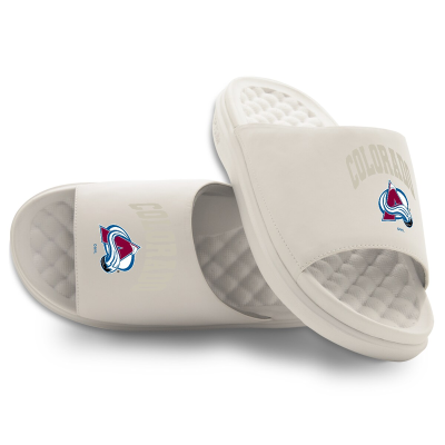 Unisex Colorado Avalanche ISlide Cream Tonal Pop Motive Slide Sandals