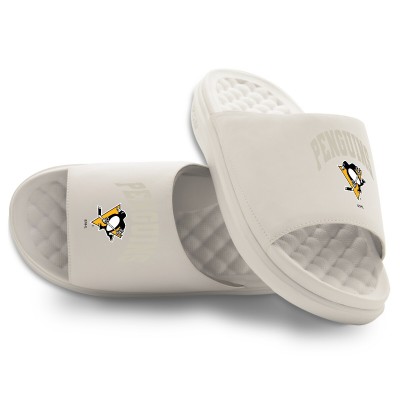 Unisex Pittsburgh Penguins ISlide Cream Tonal Pop Motive Slide Sandals