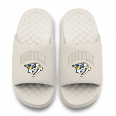 Unisex Nashville Predators ISlide Cream Tonal Pop Motive Slide Sandals