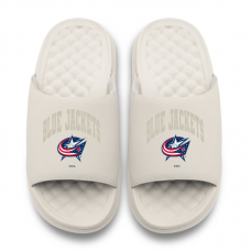 Unisex Columbus Blue Jackets ISlide Cream Tonal Pop Motive Slide Sandals