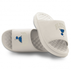 Unisex St. Louis Blues ISlide Cream Tonal Pop Motive Slide Sandals