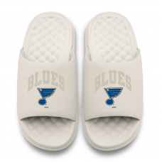 Unisex St. Louis Blues ISlide Cream Tonal Pop Motive Slide Sandals