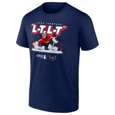 Футболка Washington Capitals Logan Thompson Navy 2025 Stanley Cup Playoffs L-T, L-T Micro Moment