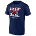 Футболка Washington Capitals Logan Thompson Navy 2025 Stanley Cup Playoffs L-T, L-T Micro Moment