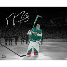 Marc-Andre Fleury Minnesota Wild Autographed Fanatics Authentic 16 x 20 Final NHL Regular Season Game Spotlight Photograph