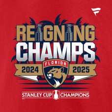 Футболка Florida Panthers Fanatics Red Back-To-Back Stanley Cup Champions Parade