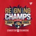 Футболка Florida Panthers Fanatics Red Back-To-Back Stanley Cup Champions Parade